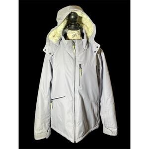 Boulder Gear Womens Lavender Snowboard Jacket Soft Sherpa Hood Lined Snow Ready